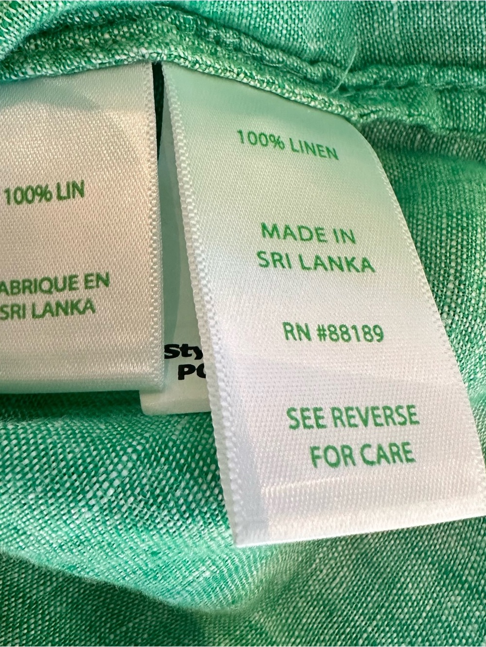 Lilly Pulitzer Sea View Linen Button Down Shirt Green Size Small - Picture 14 of 16